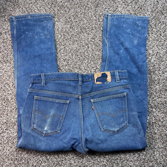 Vintage Levi's 515 Jeans Men's 34x28 
USA Made Brown Tab Straight Leg Denim 90s - Picture 9 of 11